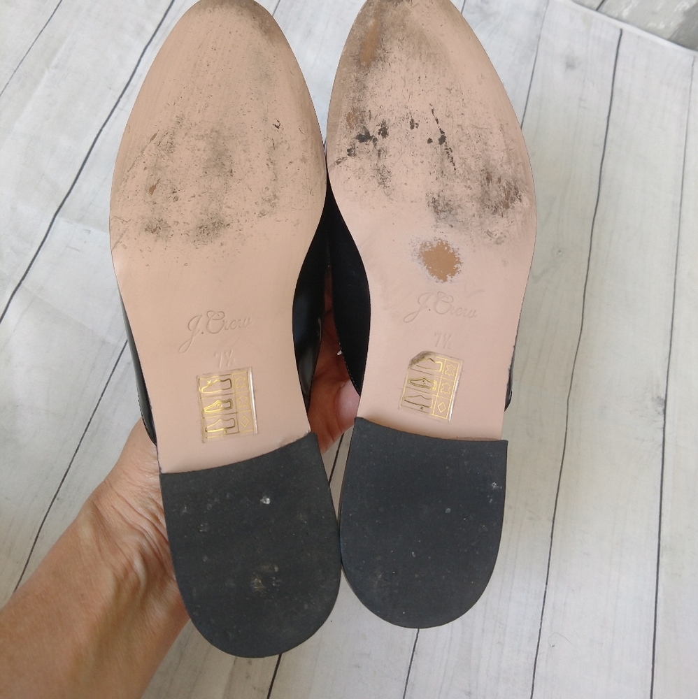 J. Crew Black Leather Mules - Picture 8 of 9